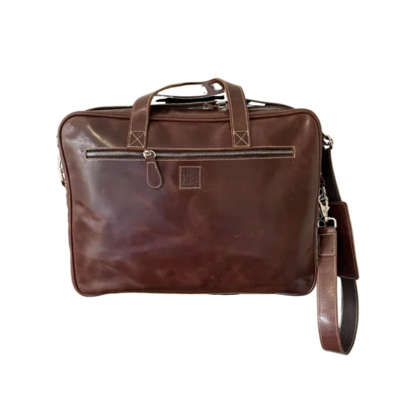 Leather Lovers - Cow Leather Briefcase Laptop Bag - Image 3