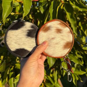 Cowhide Coin Zipper Round Wallet – Leather Lovers