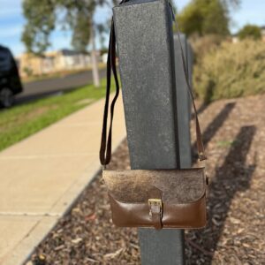 Cowhide Slim Fit Crossbody Leather Purse (New Style)