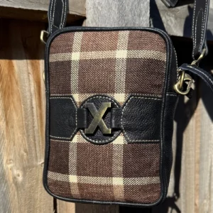 Leather Lovers Coach Style Cross Body Purse (Fabric) Horizontal/Vertical