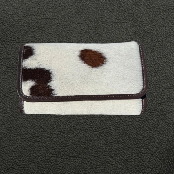 Leather Lovers Cowhide Women Flip Over Hand Wallet