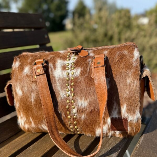 Mini Cowhide Duffel Bag
