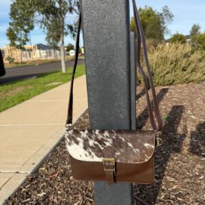Cowhide Slim Fit Crossbody Leather Purse (New Style)