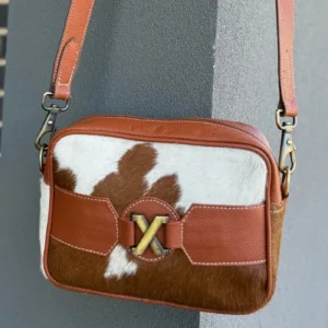 Leather Lovers Cowhide Coach Style Cross Body Purse