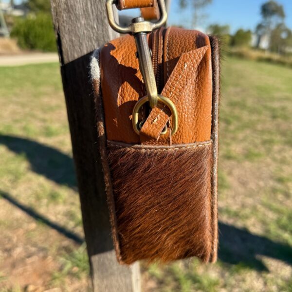 Leather Lovers Cowhide Box Style Cross Body Purse - Image 3