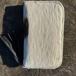 Cowhide Women’s Hand Wallet with Mirror