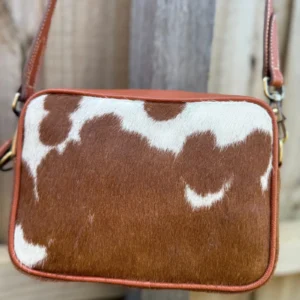 Leather Lovers Cowhide Coach Style Cross Body Purse