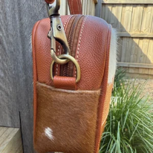 Leather Lovers Cowhide Coach Style Cross Body Purse