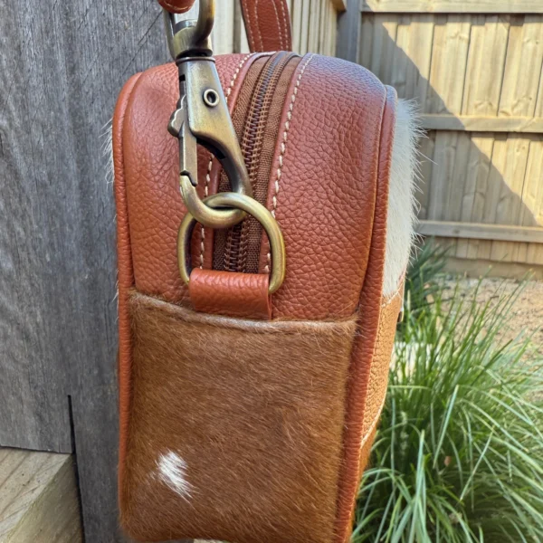 Leather Lovers Cowhide Coach Style Cross Body Purse - Image 3