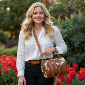 Leather Lovers Cowhide Mini Duffel Bag