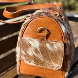 Leather Lovers Cowhide Mini Duffel Bag