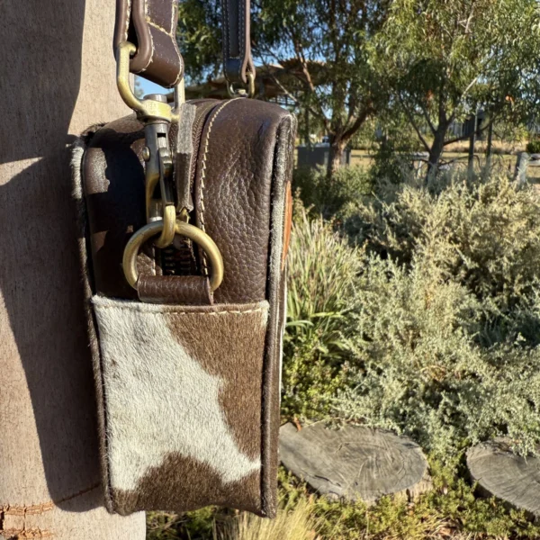 Leather Lovers Cowhide Box Style Cross Body Purse - Image 2