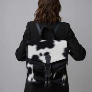 Cowhide Black Pearl LV Backpack TT
