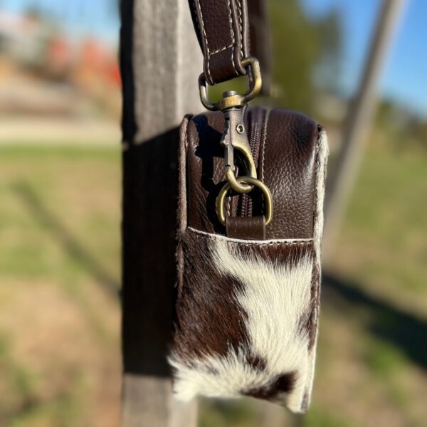 Leather Lovers Cowhide Box Style Cross Body Purse - Image 3
