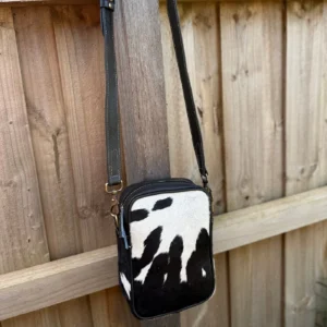 Leather Lovers Cowhide Coach Style Cross Body Purse