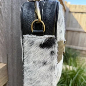 Leather Lovers Cowhide Coach Style Cross Body Purse