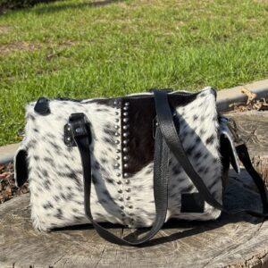 Leather Lovers Cowhide Mini Duffel Bag