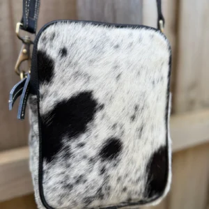 Leather Lovers Cowhide Coach Style Cross Body Purse