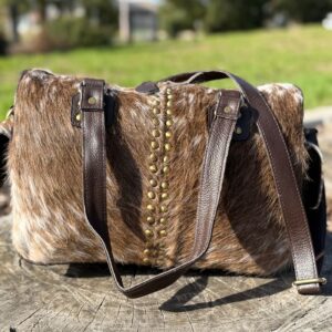 Leather Lovers Cowhide Mini Duffel Bag