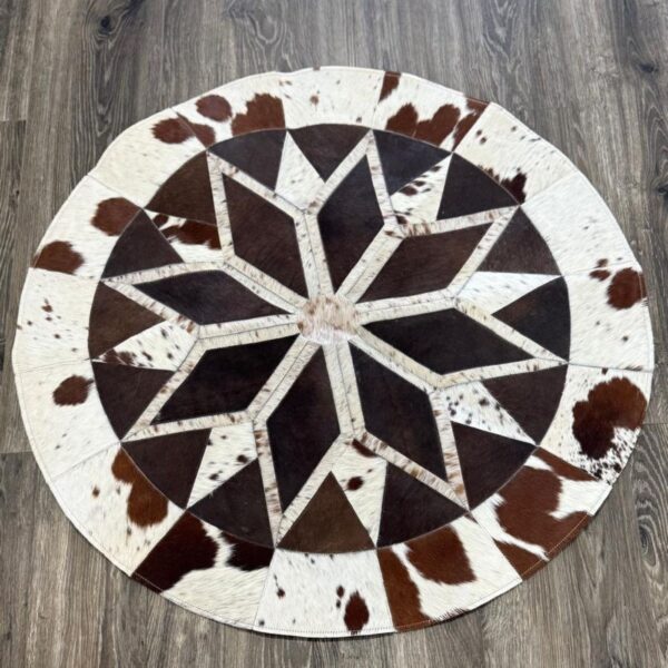 Cowhide Handmade Round Rug