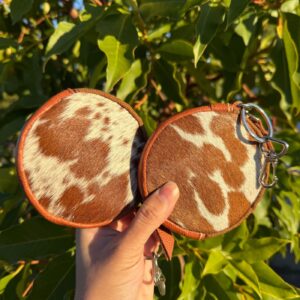 Cowhide Coin Zipper Round Wallet – Leather Lovers