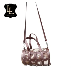 Shell Capsule Cowhide Leather Purse