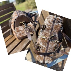 Leather Lovers Cowhide Mini Duffel Bag