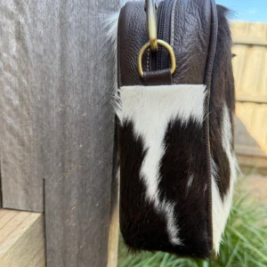 Leather Lovers Cowhide Coach Style Cross Body Purse