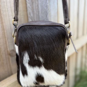 Leather Lovers Cowhide Coach Style Cross Body Purse