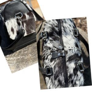 Leather Lovers Cowhide Mini Duffel Bag