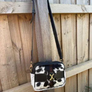Leather Lovers Cowhide Coach Style Cross Body Purse