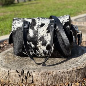 Leather Lovers Cowhide Mini Duffel Bag