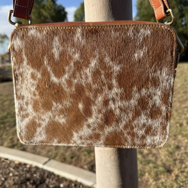 Leather Lovers Cowhide Box Style Cross Body Purse - Image 2