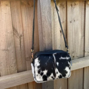 Leather Lovers Cowhide Coach Style Cross Body Purse