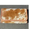 Leather Lovers Cowhide Women Flip Over Hand Wallet