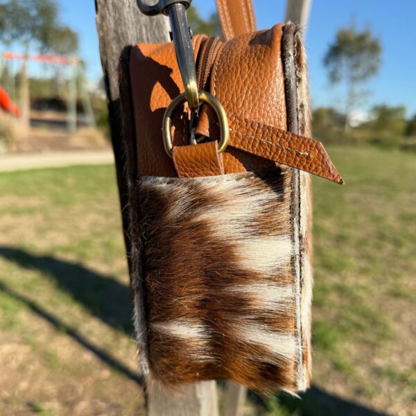 Leather Lovers Cowhide Box Style Cross Body Purse - Image 3