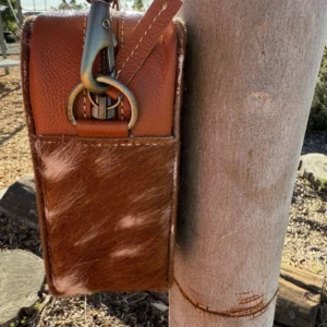 Leather Lovers Cowhide Box Style Cross Body Purse
