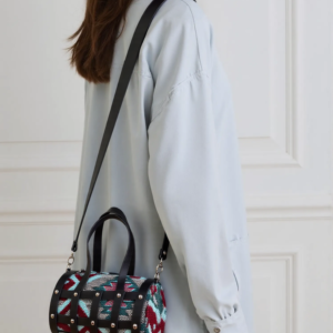 Shell Capsule Aztec Vintage Leather Purse