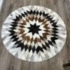 Cowhide Handmade Round Rug