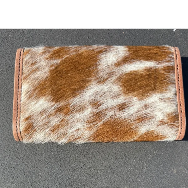 Leather Lovers Cowhide Women Flip Over Hand Wallet - Image 3
