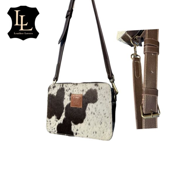 Leather Lovers Cowhide Box Style Cross Body Purse - Image 2