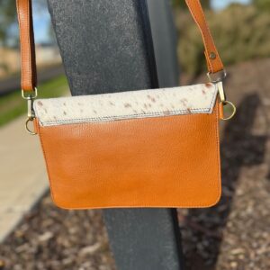 Cowhide Slim Fit Crossbody Leather Purse (New Style)