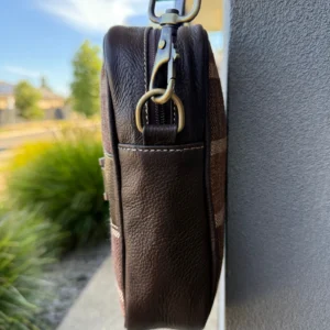 Leather Lovers Coach Style Cross Body Purse (Fabric) Horizontal/Vertical