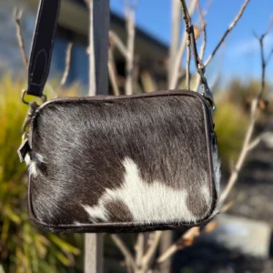 Leather Lovers Cowhide Coach Style Cross Body Purse