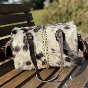 Leather Lovers Cowhide Mini Duffel Bag