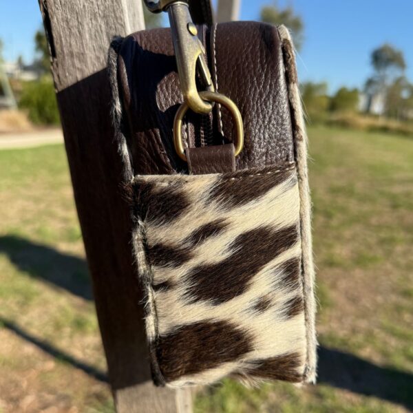 Leather Lovers Cowhide Box Style Cross Body Purse - Image 3