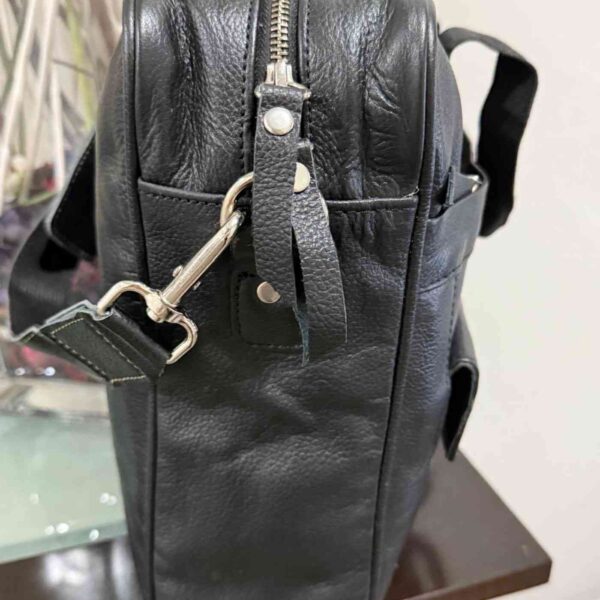 front-zipper-leather-laptop-bag-black-vintage