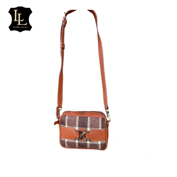Leather Lovers Coach Style Cross Body Purse (Fabric) Horizontal/Vertical