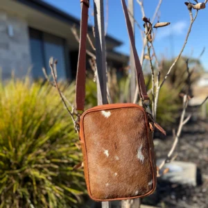 Leather Lovers Cowhide Coach Style Cross Body Purse