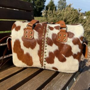Leather Lovers Cowhide Mini Duffel Bag